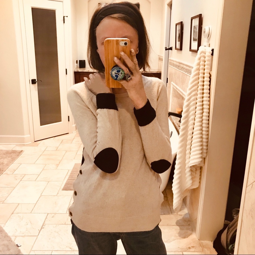 EUC JCrew Factory Colorblock Pull On Sweater